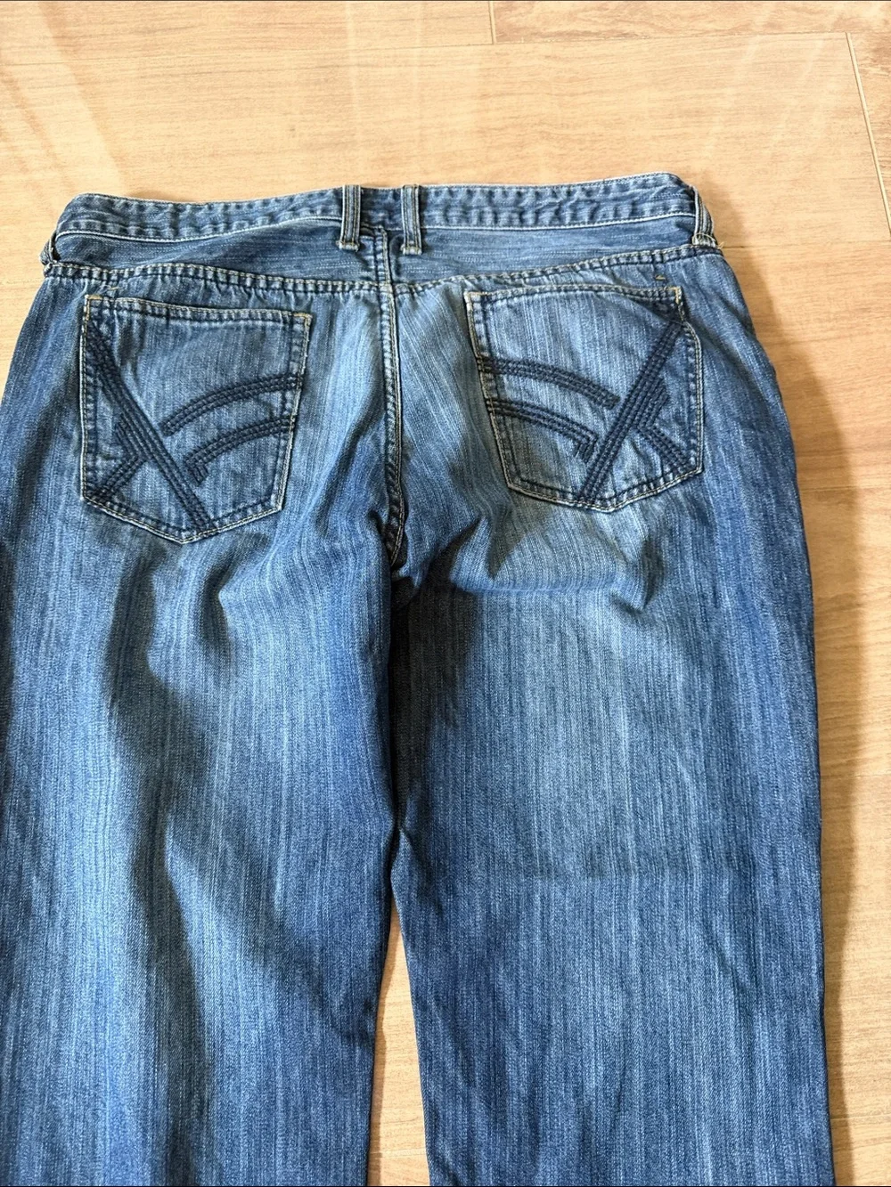 Kenneth Cole Dark Blue Straight Leg Denim Jeans
